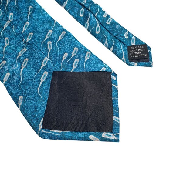 Absolut Dad Blue Novelty Pattern Necktie Vodka Server Bartender Waiter Bar Funny - Picture 5 of 5